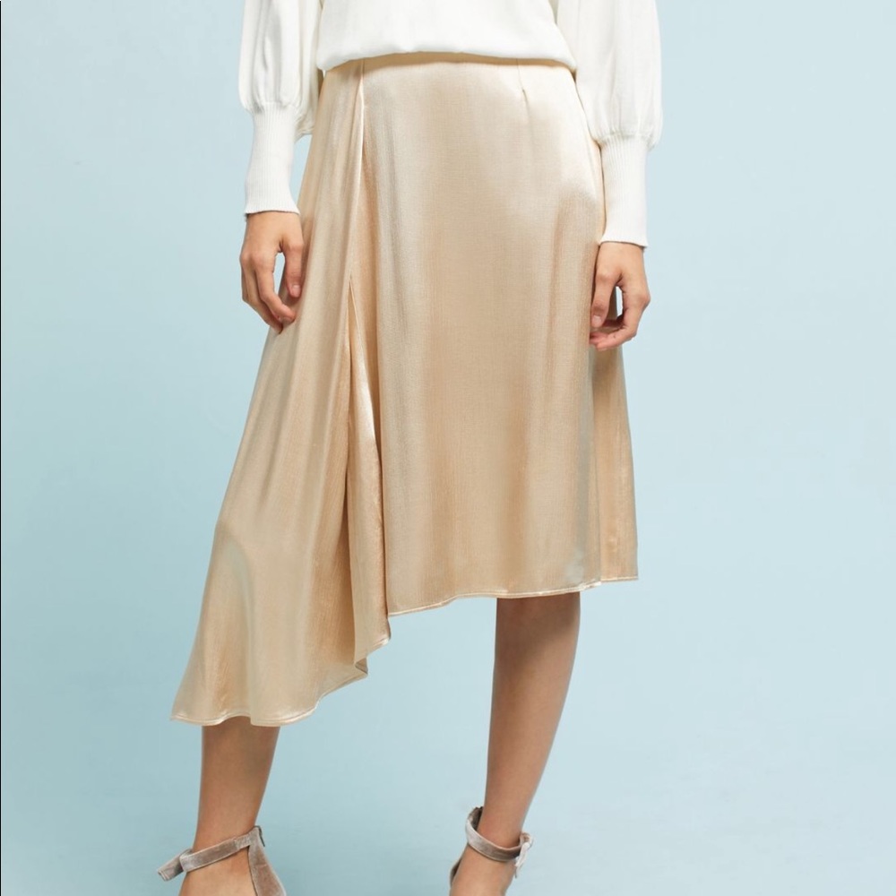 Beautiful asymmetrical silky skirt